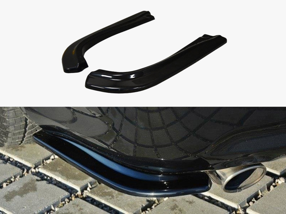 Rear Side Splitters compatible with INFINITI G37 Sedan - Carbon Look
