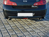 Rear Side Splitters compatible with INFINITI G37 Sedan - Carbon Look