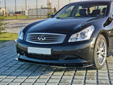 Front Splitter V.1 compatible with INFINITI G37 Sedan - Carbon Look