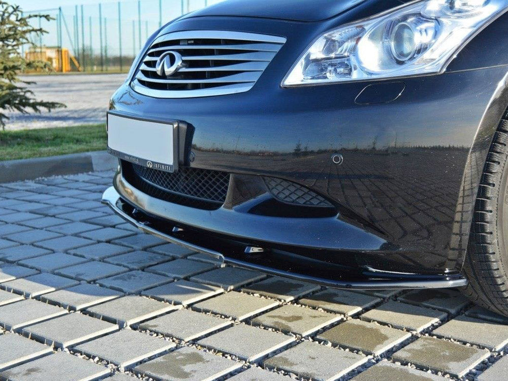 Front Splitter V.1 compatible with INFINITI G37 Sedan - Carbon Look