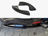 Rear Side Splitters compatible with INFINITI QX70 - Carbon Look
