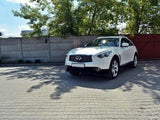 Front Splitter V.1 compatible with INFINITI QX70 - Carbon Look