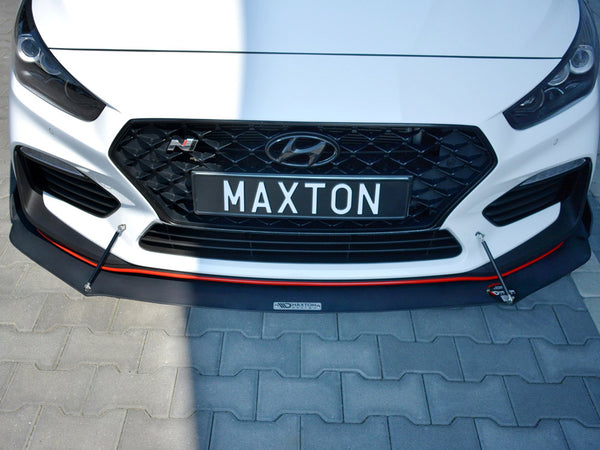 MAXTON DESIGN Front Racing Splitter Hyundai I30 MK3 N (2017-2020)