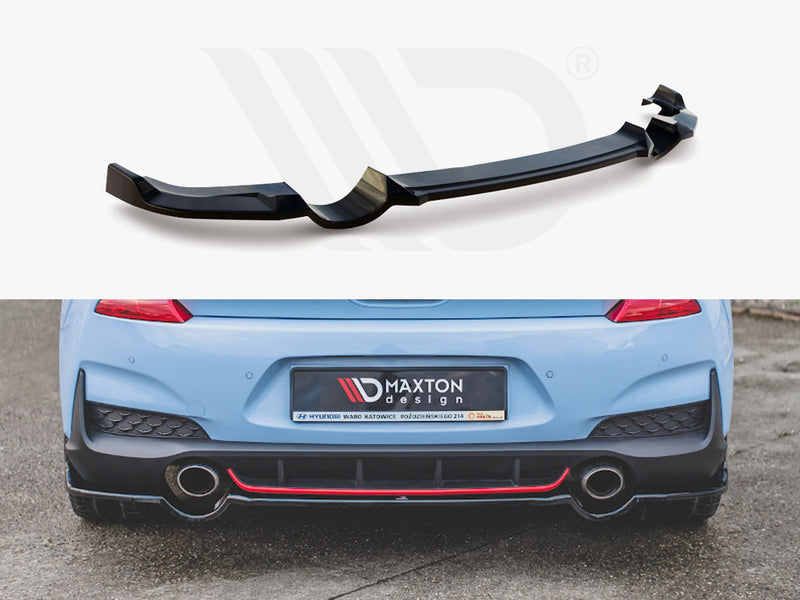 MAXTON DESIGN Central Rear Splitter Hyundai I30 N MK3 Hatchback (2017-)