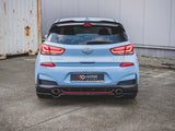 Rear Splitter (Vertical Bars) compatible with Hyundai i30 N Hatchback Mk3