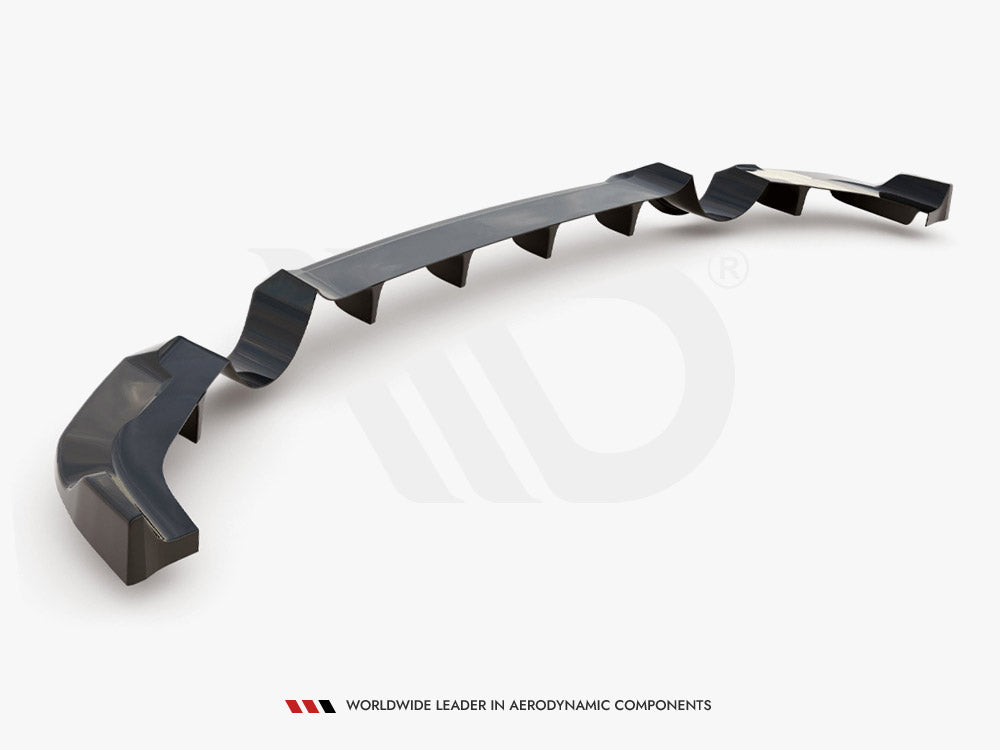 MAXTON DESIGN Central Rear Splitter (With Vertical Bars) Hyundai I30 N MK3 Hatchback (2017-2020)