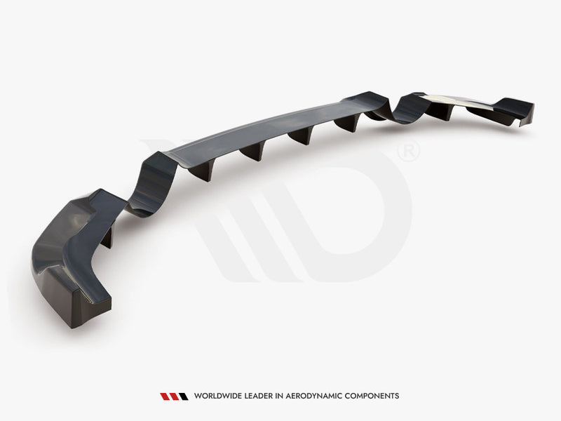 MAXTON DESIGN Central Rear Splitter (With Vertical Bars) Hyundai I30 N MK3 Hatchback (2017-2020)