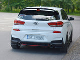Rear Side Splitters compatible with Hyundai i30 Mk3 N (2017-2020)