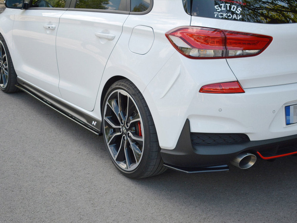 Rear Side Splitters compatible with Hyundai i30 Mk3 N (2017-2020)