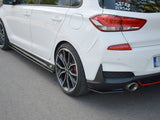 Rear Side Splitters compatible with Hyundai i30 Mk3 N (2017-2020)