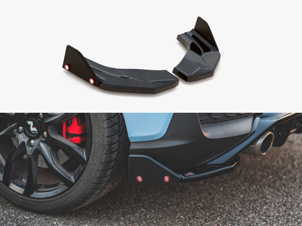 Rear Side Splitters V.7 + Flaps compatible with Hyundai i30 N Mk3 Hatchback