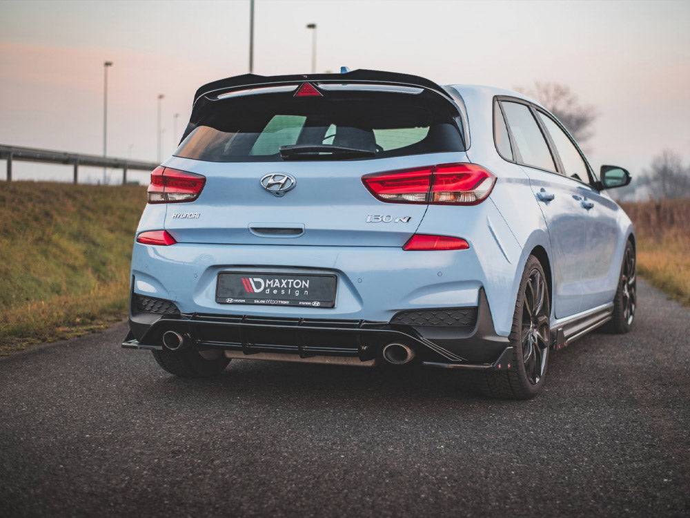 Rear Side Splitters V.7 + Flaps compatible with Hyundai i30 N Mk3 Hatchback