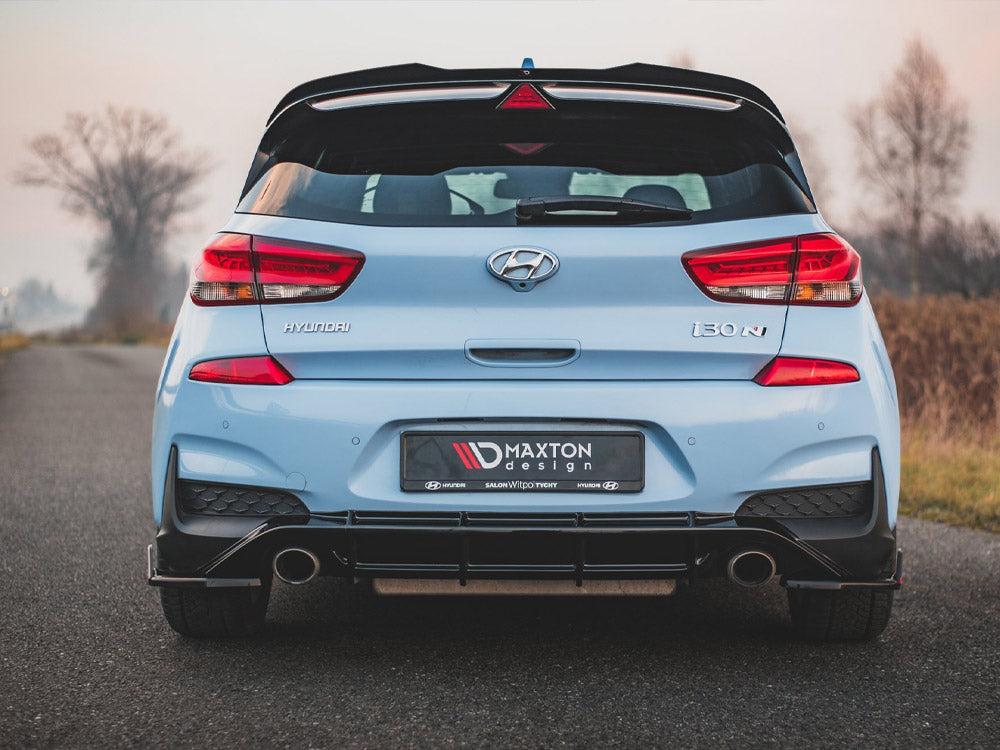 Rear Side Splitters V.7 + Flaps compatible with Hyundai i30 N Mk3 Hatchback