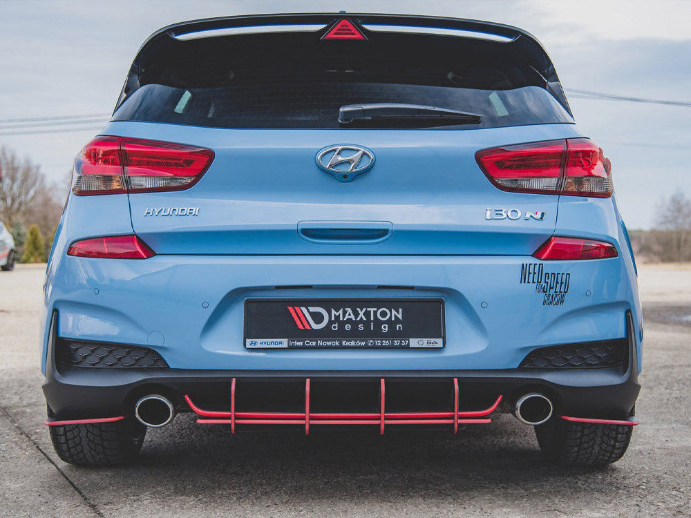 Street PRO Rear Diffuser V.1 compatible with Hyundai i30 N Mk3 Hatchback