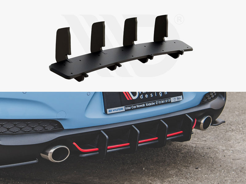 Maxton Racing Rear Diffuser V2 Hyundai I30 N MK3 Hatchback (2017-2020)