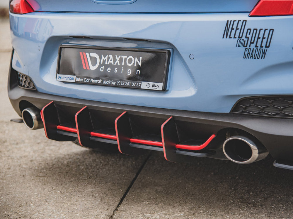 Street PRO Rear Diffuser V.2 compatible with Hyundai i30 N Mk3 Hatchback