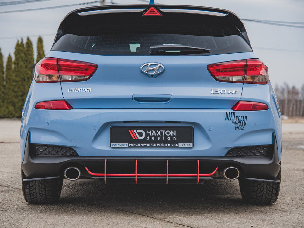 Street PRO Rear Diffuser V.2 compatible with Hyundai i30 N Mk3 Hatchback