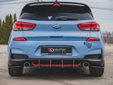 Street PRO Rear Diffuser V.2 compatible with Hyundai i30 N Mk3 Hatchback