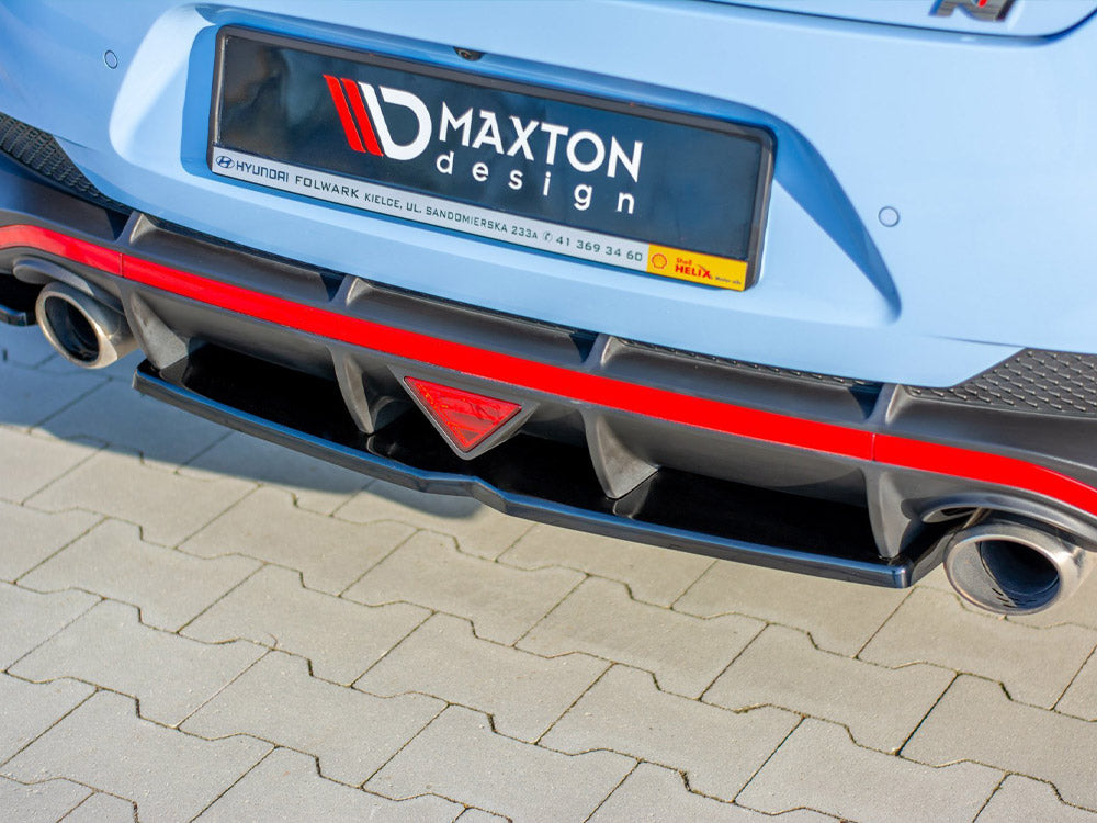 Central Rear Splitter compatible with Hyundai i30 Mk3 N Fastback