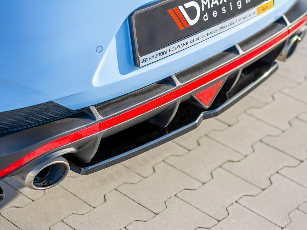 Central Rear Splitter compatible with Hyundai i30 Mk3 N Fastback