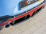Central Rear Splitter compatible with Hyundai i30 Mk3 N Fastback
