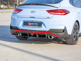 MAXTON DESIGN Central Rear Splitter (Vertical Bars) Hyundai I30 Mk3 N Fastback