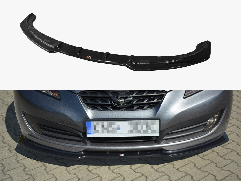 Front Splitter compatible with Hyundai Genesis Mk1 Coupe (2009-2012) - Textured
