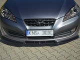 Front Splitter compatible with Hyundai Genesis Mk1 Coupe (2009-2012) - Carbon Look