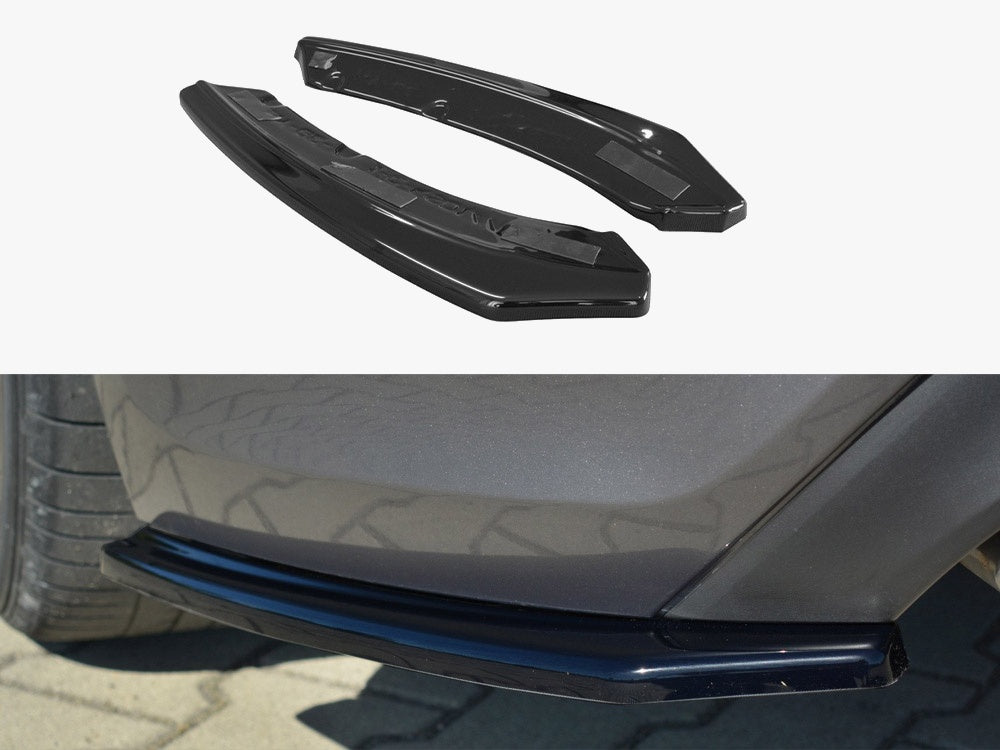 Rear Side Splitters compatible with Hyundai Genesis Mk1 Coupe (2009-2012) - Textured
