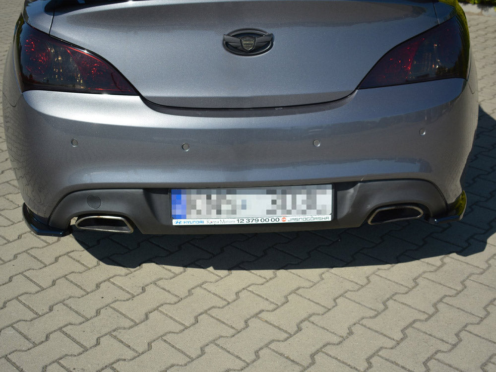Rear Side Splitters compatible with Hyundai Genesis Mk1 Coupe (2009-2012) - Textured