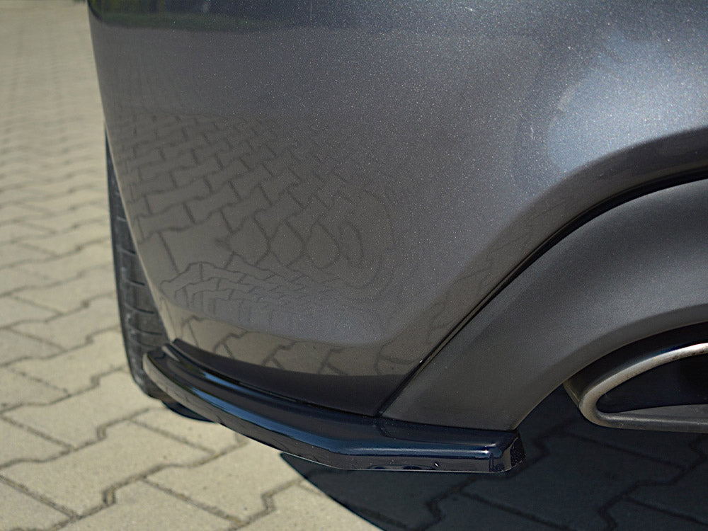 Rear Side Splitters compatible with Hyundai Genesis Mk1 Coupe (2009-2012) - Carbon Look