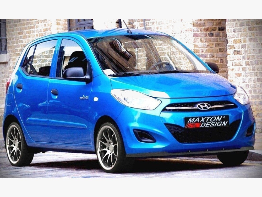 Front Splitter compatible with Hyundai i10 Mk1 Facelift Model (2010-2013) - Carbon Look