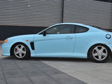 Racing Side Skirts Diffusers compatible with Hyundai Tiburon (Coupe) Mk2 Facelift (2005-2008)