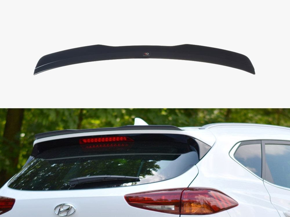 Spoiler Extension compatible with Hyundai Tucson Mk3 Facelift (2018-UP) - Textured