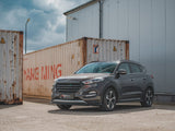 Front Splitter compatible with Hyundai Tucson Mk3 Pre-Facelift - Carbon Look