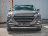 Front Splitter compatible with Hyundai Tucson Mk3 Pre-Facelift - Carbon Look