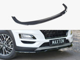Front Splitter V.2 compatible with Hyundai Tucson Mk3 Facelift (2018-UP) - Carbon Look