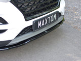 Front Splitter V.2 compatible with Hyundai Tucson Mk3 Facelift (2018-UP) - Textured