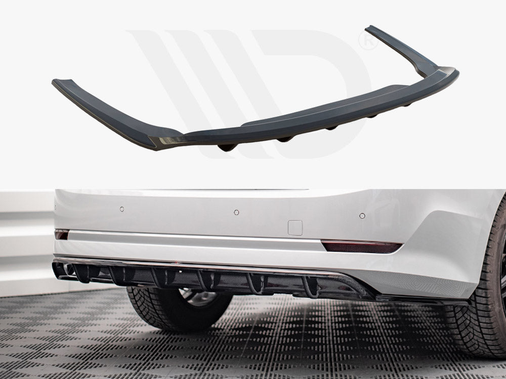 MAXTON DESIGN Central Rear Splitter (Vertical Bars) Skoda Octavia Mk4