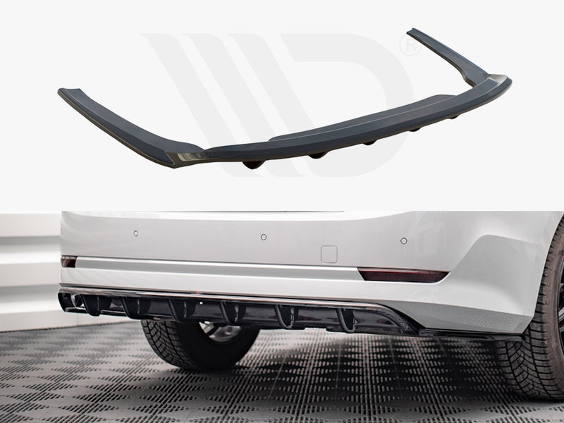 MAXTON DESIGN Central Rear Splitter (Vertical Bars) Skoda Octavia Mk4