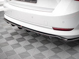 MAXTON DESIGN Central Rear Splitter (Vertical Bars) Skoda Octavia Mk4