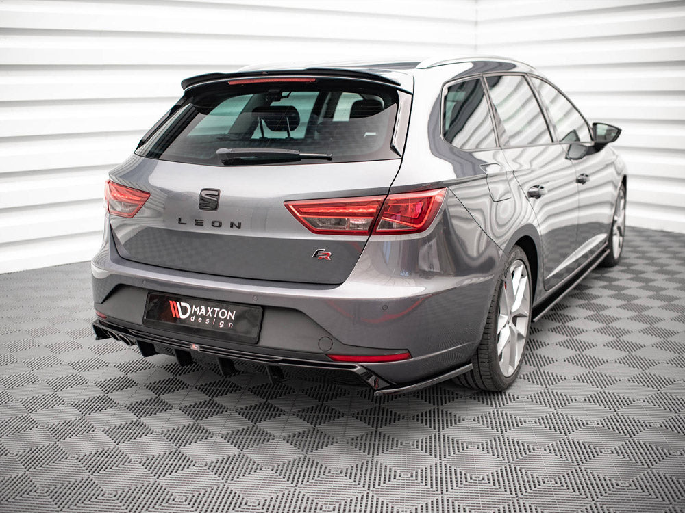 Rear Side Splitters V.2 compatible with SEAT Leon FR Sportstourer Mk3 (2012-2016)