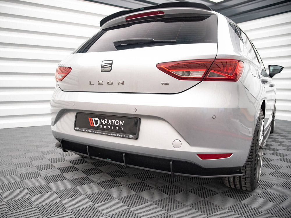 Street PRO Rear Diffuser compatible with SEAT Leon Hatchback Mk3 (2012-2016)