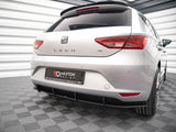 Street PRO Rear Diffuser compatible with SEAT Leon Hatchback Mk3 (2012-2016)