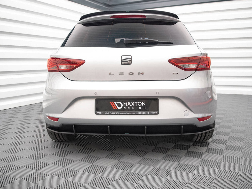 Street PRO Rear Diffuser compatible with SEAT Leon Hatchback Mk3 (2012-2016)