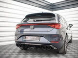 Rear Valance + Exhaust Ends Imitation compatible with SEAT Leon FR Hatchback Mk4