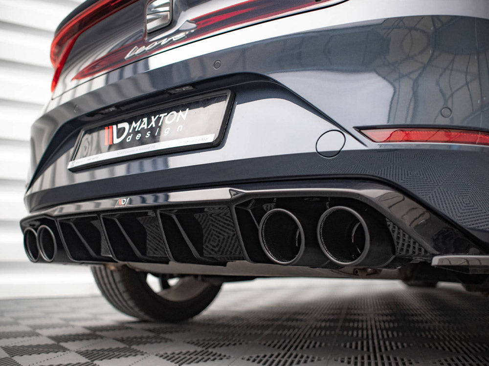Rear Valance + Exhaust Ends Imitation compatible with SEAT Leon FR Hatchback Mk4