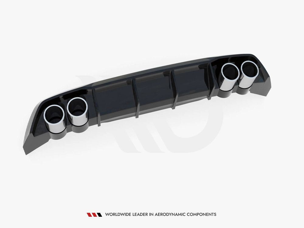 Rear Valance + Exhaust Ends Imitation compatible with SEAT Leon FR Hatchback Mk4
