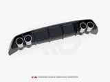 Rear Valance + Exhaust Ends Imitation compatible with SEAT Leon FR Hatchback Mk4