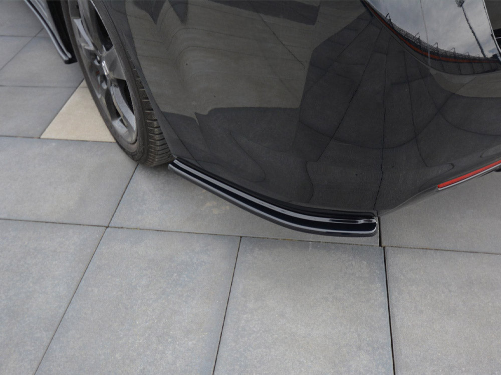 Rear Side Splitters compatible with Honda Accord Mk8 (Cu-series) Pre-facelift Sedan (2008-2011) - Carbon Look